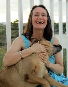 Woman finding joy